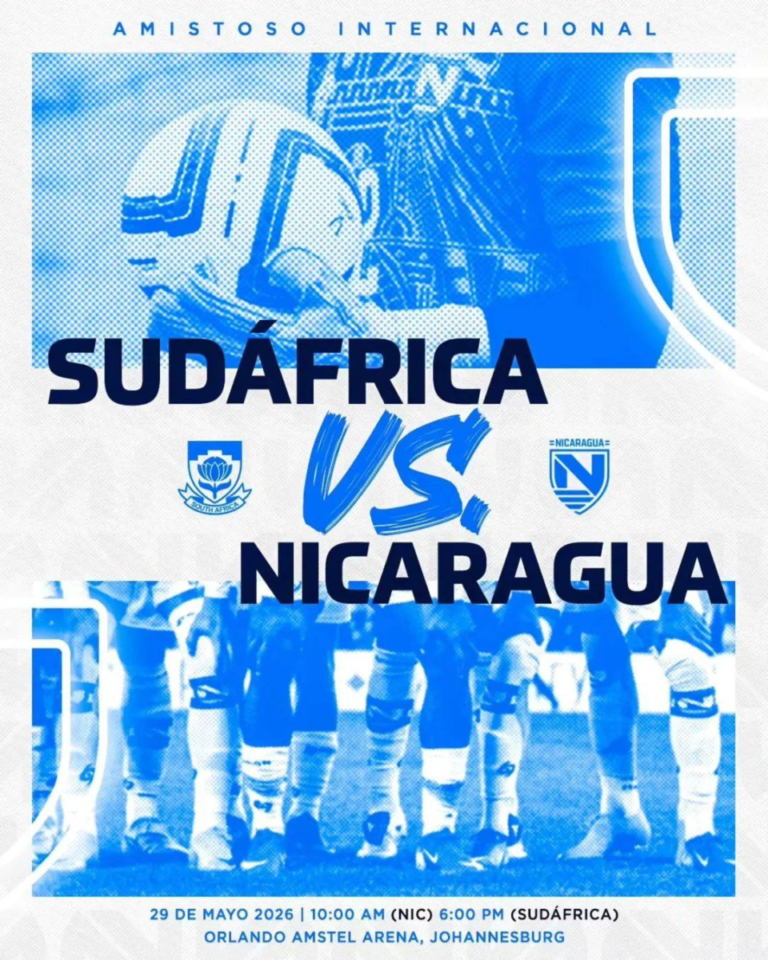 Nicaragua jugará ante Sudáfrica este 29 de mayo en Johannesburgo