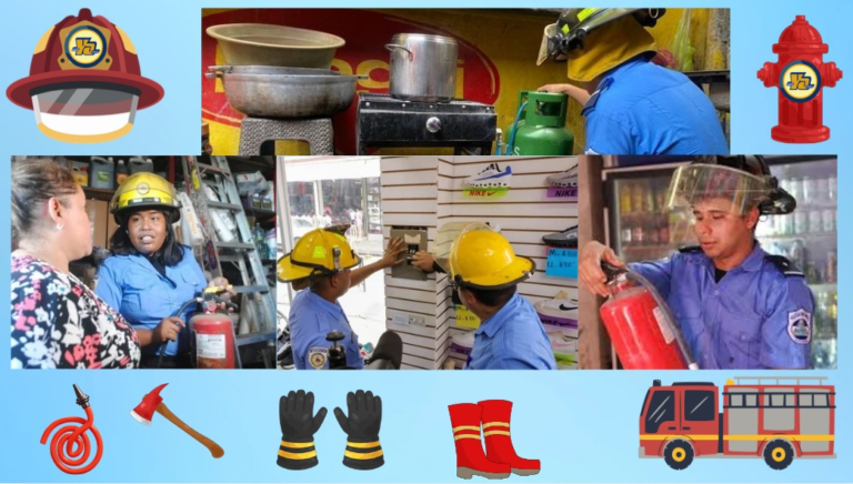 Bomberos realizan inspeccionan preventivas en el Mercado Oriental