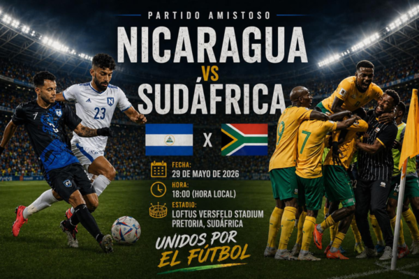 Después de jugar contra Nicaragua, Sudáfrica viajará a México para inaugurar el Mundial