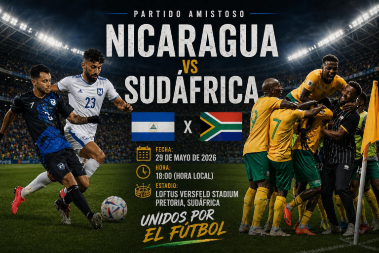 Después de jugar contra Nicaragua, Sudáfrica viajará a México para inaugurar el Mundial