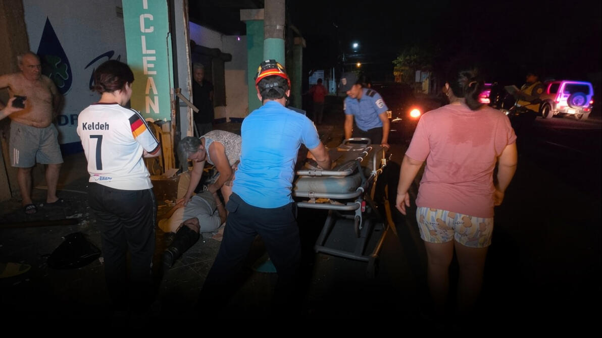 Managua: Tres motorizados graves en cadena de accidentes