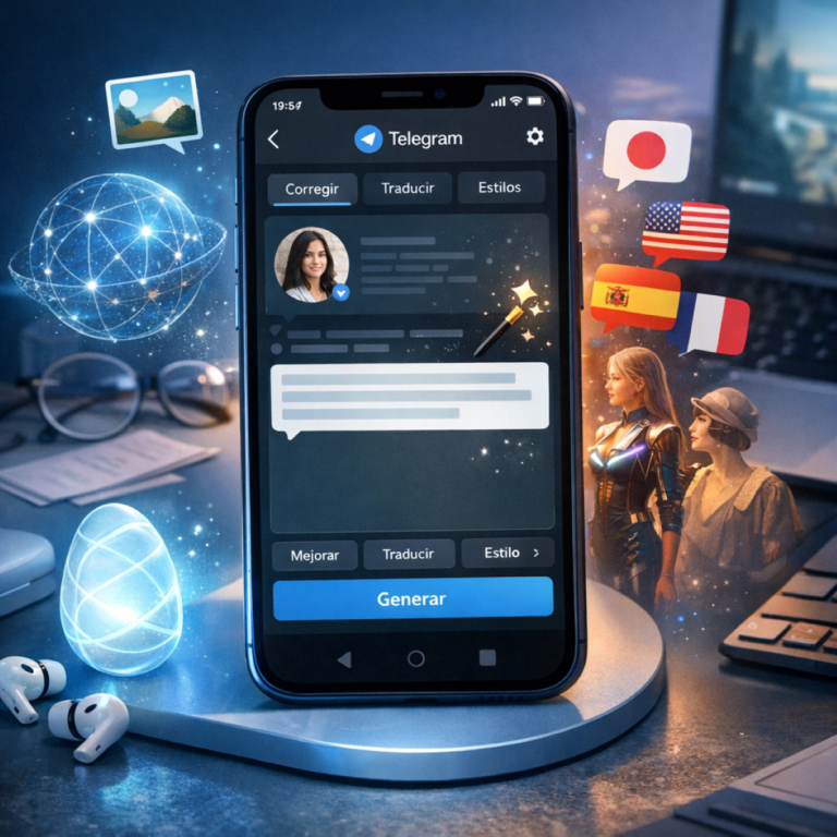 Telegram lanza editor de texto con Inteligencia Artificial