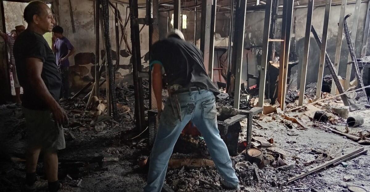 Fuego devasta hogar Largaespada en Tipitapa