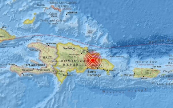 República Dominicana registra sismo de magnitud 5.2 en el Mar Caribe