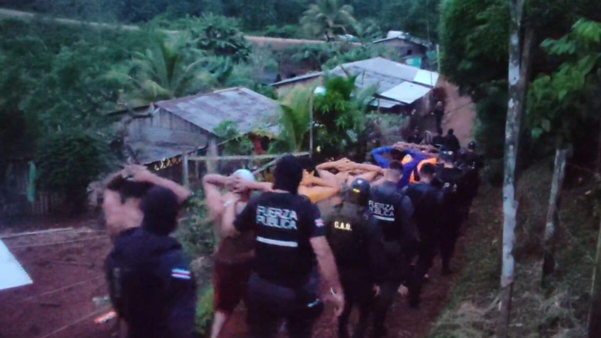 Capturan en Crucitas Costa Rica a 36 nicas