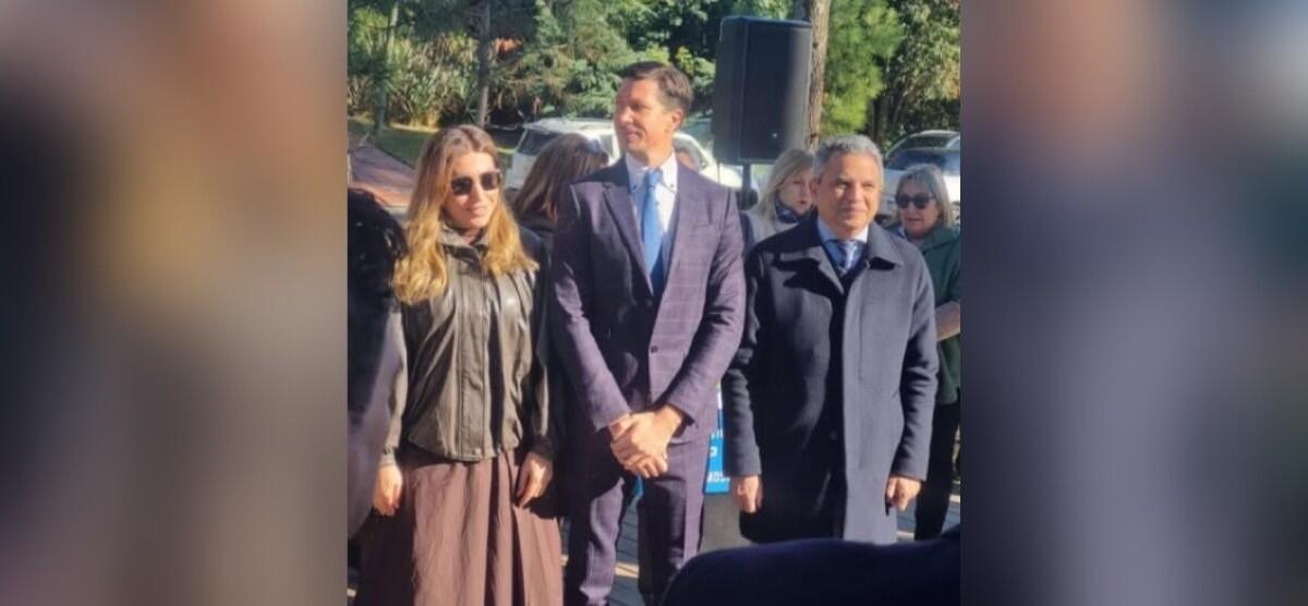 Ceremonia oficial de inauguración de la Plaza del Bicentenario de Centroamérica en Punta del Este, Uruguay