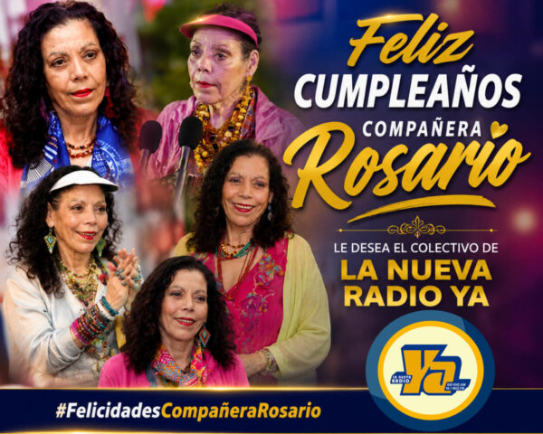 Compañera Rosario Murillo agradece a Dios y al pueblo por felicitaciones en su cumpleaños