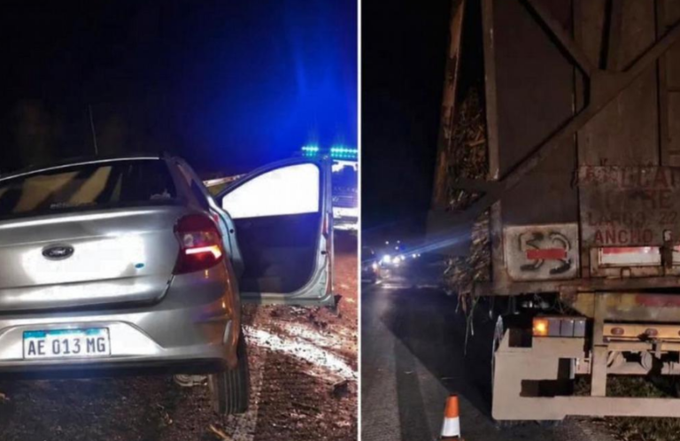 Cuatro muertos tras un brutal choque entre un auto y un camión en Argentina