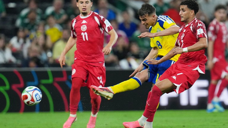 Suecia lidera Grupo F tras golear 5-1 a Túnez