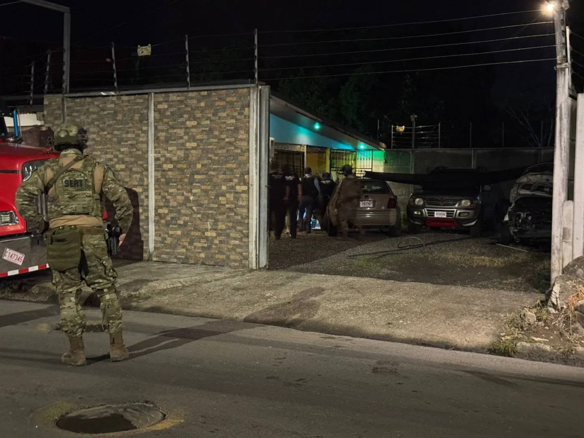 El allanamiento ocurrió en la empresa de seguridad privada Rocha.