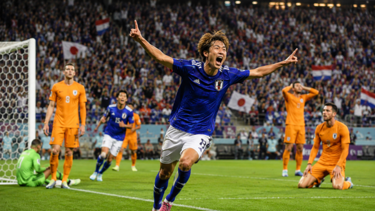 Japón rescata empate ante Países Bajos en su debut en la Copa del Mundo