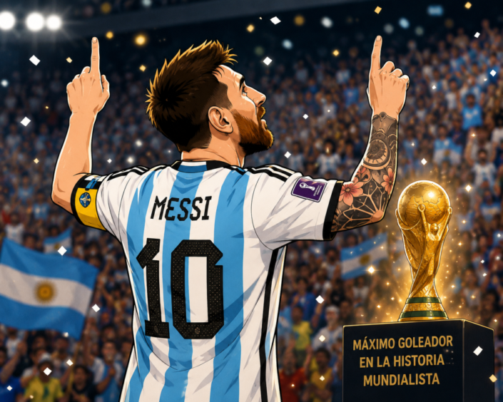 Messi rompe récord y deja atrás a Klose en Mundial