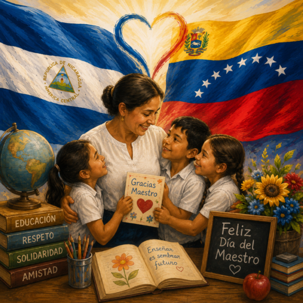 Venezuela honra a maestros de Nicaragua con emotiva carta