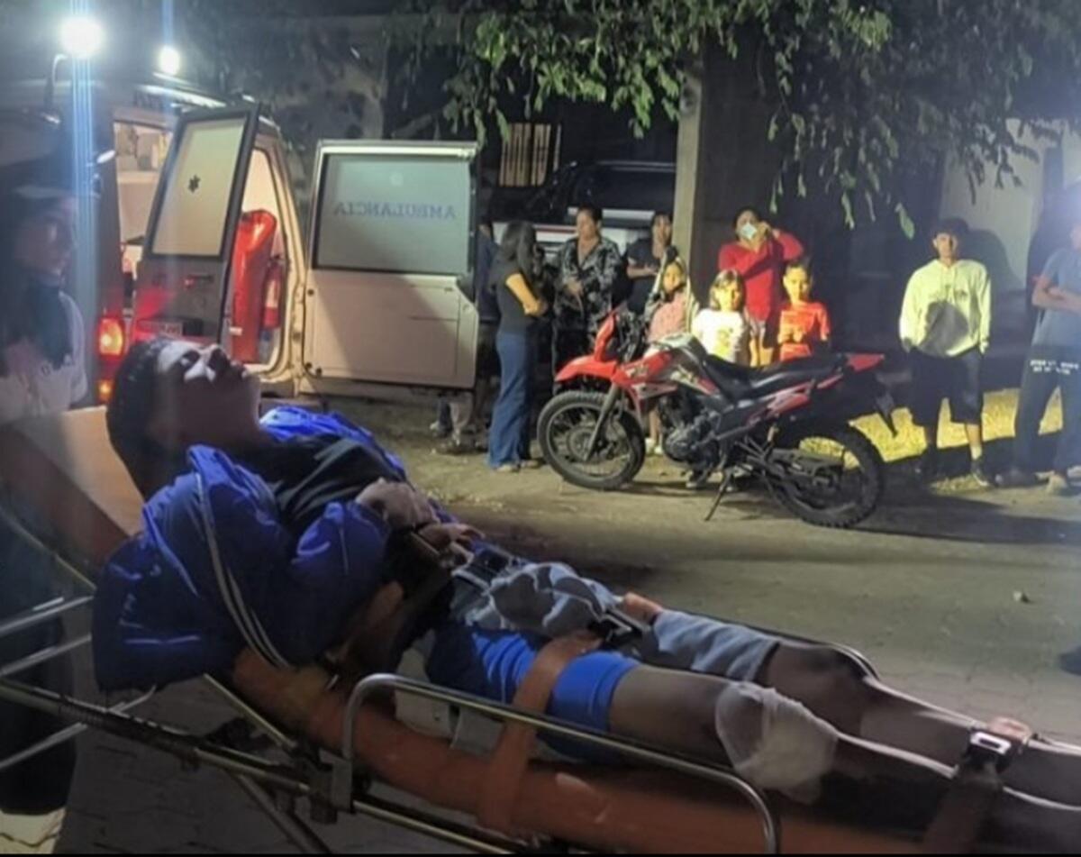 Yoiner Francisco Morales resultó lesionado en un accidente de tránsito