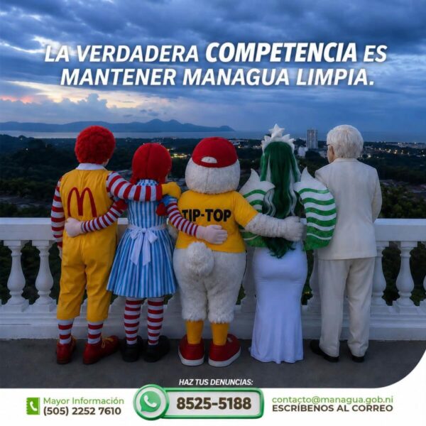 Alcaldía de Managua viraliza campaña para mantener limpia la capital