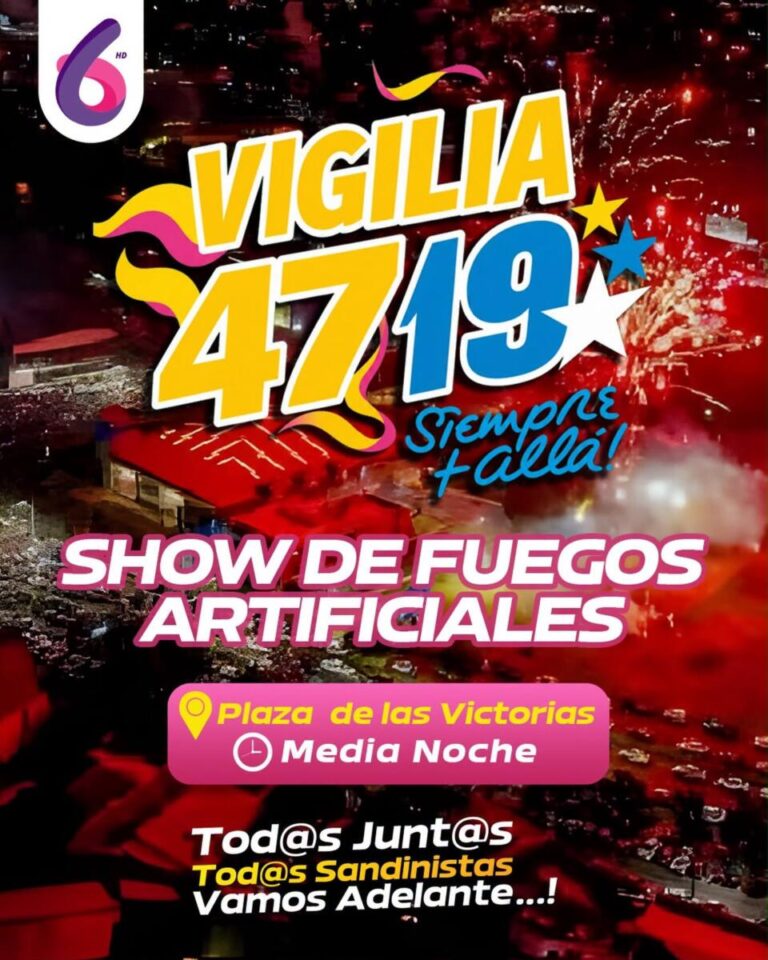 Nicaragua celebrará más de 5,000 Vigilias en conmemoración del 47/19