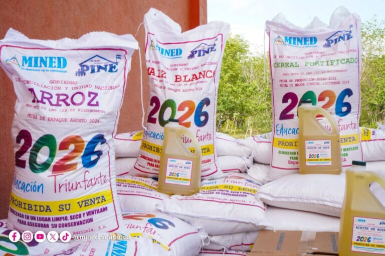 MINED destaca inicio de tercera entrega de merienda escolar e inauguración de obras educativas