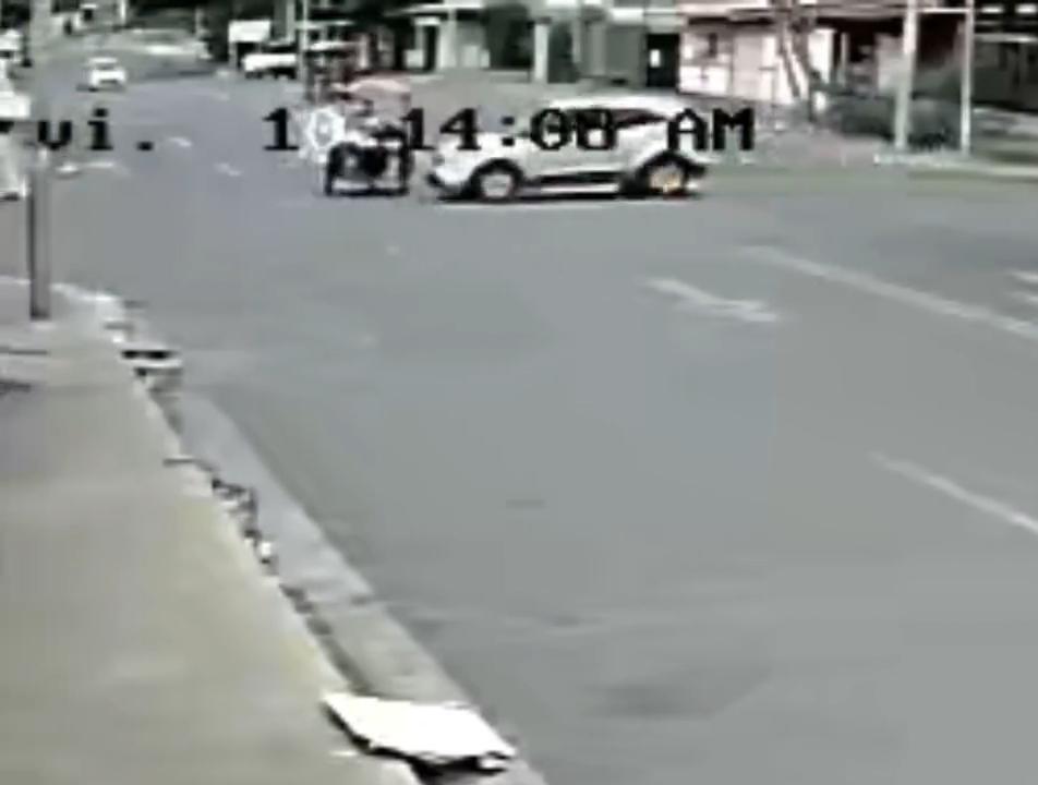Accidente queda captado en cámara