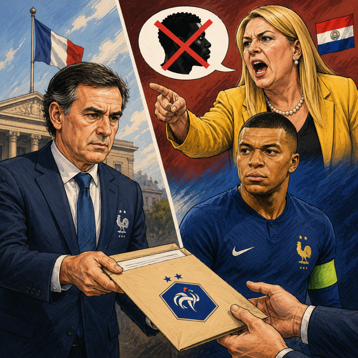Francia sale en defensa de Mbappé tras insultos racistas