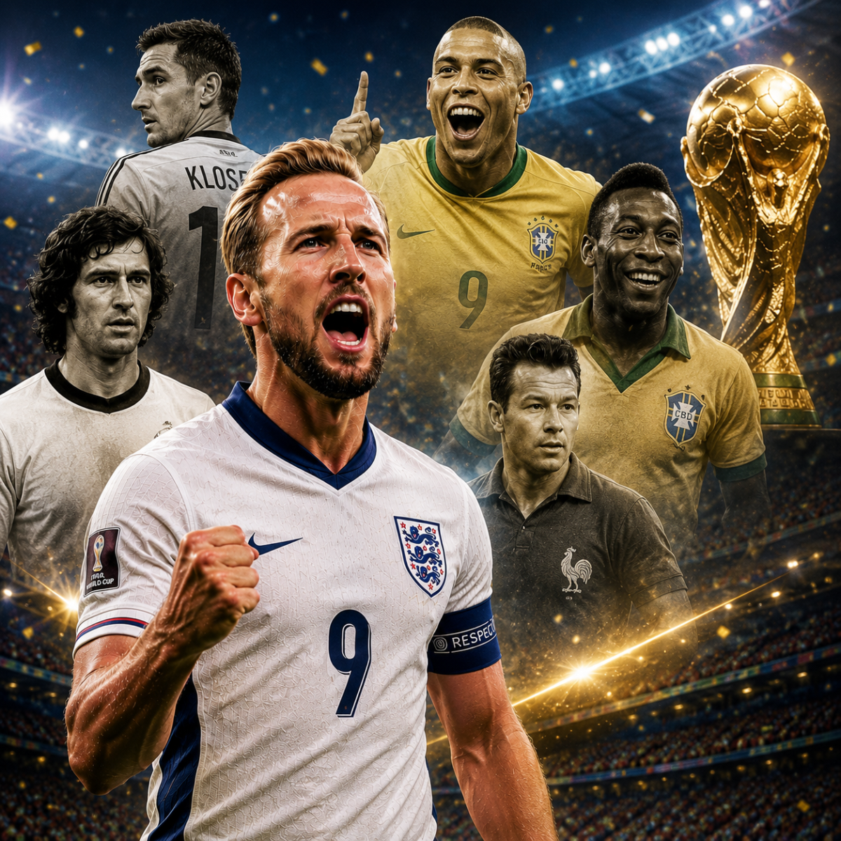 Harry Kane entra al Top 6 de los máximos goleadores en la historia de los Mundiales