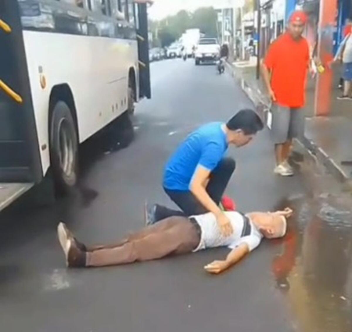 Hombre de 63 años delicado tras ser lanzado desde un bus en Managua