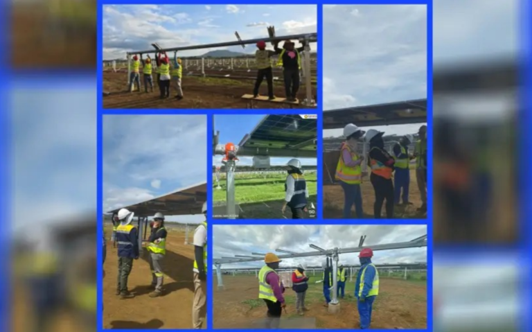 Avanza en un 62% construcción de planta solar en Nindiri, Masaya