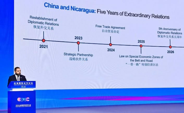 Nicaragua promueve su potencial tecnológico en Foro Global de Economía Digital en Beijing