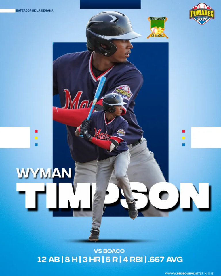 Wyman Timson y Cristhyan Altamirano son los jugadores de la semana en el Pomares