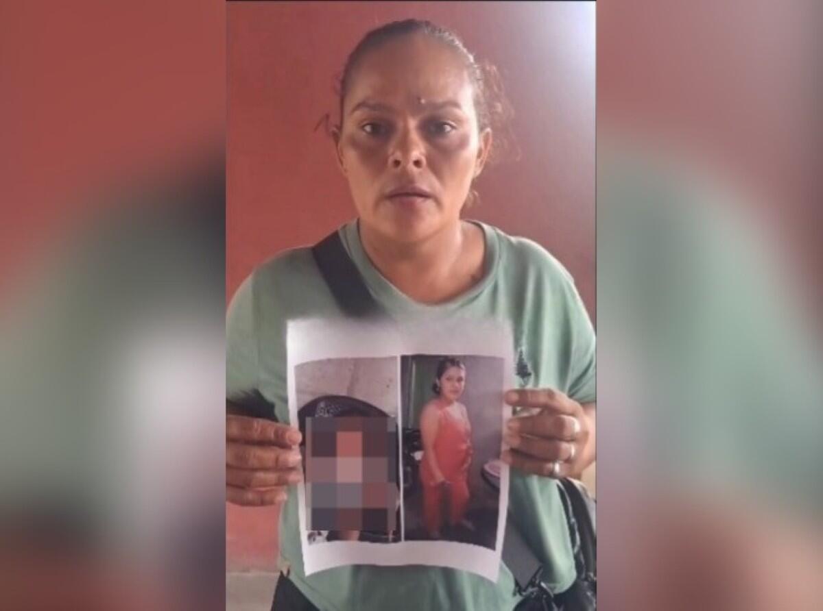 La mamá de Iris Anhaelis Blandón Machado