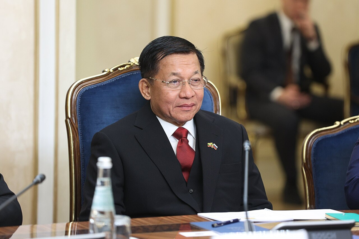 Min Aung Hlaing, Presidente de Myanmar