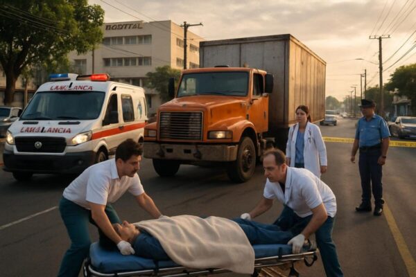 Peatón se rinde a la muerte tras ser atropellado por camión en Managua