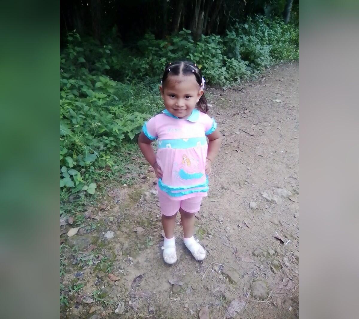 Selenia López Hernández, de 4 años