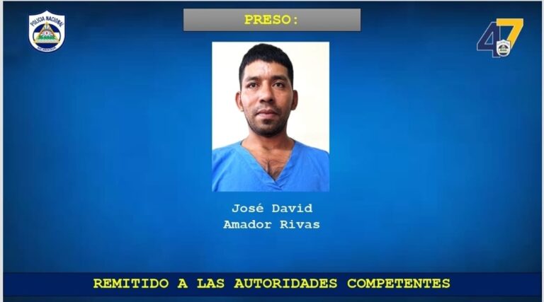 Capturan en Greytown a acusado de matar a balazos a un hombre en Río San Juan