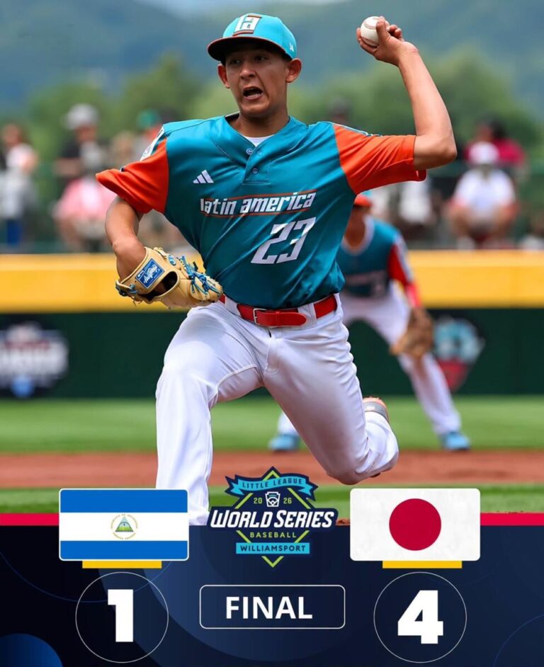 Nicaragua cierra participación en Serie Mundial de Pequeñas Ligas perdiendo ante Japón