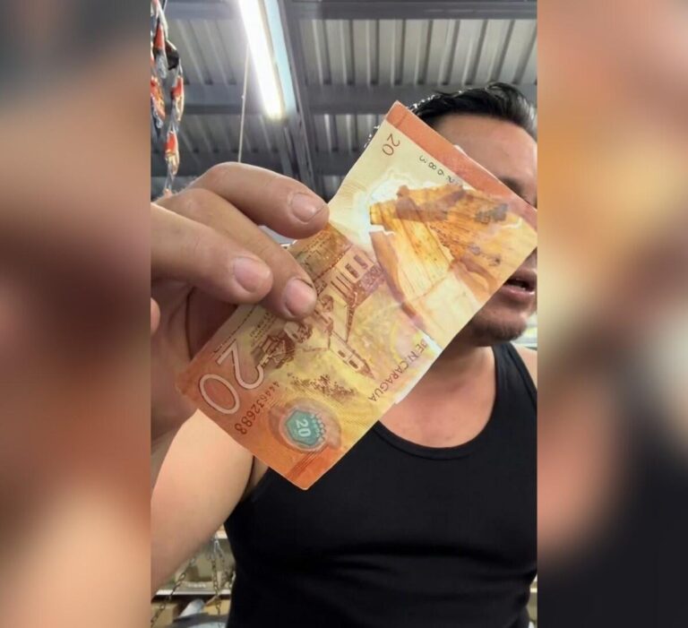 En Sébaco estafan a comerciante con billete de 20 córdobas relleno de cáscaras