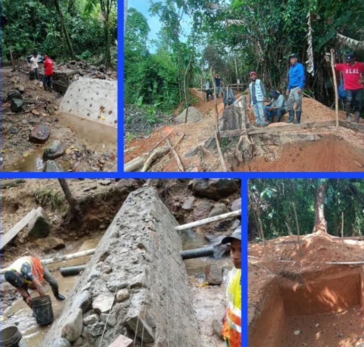 Proyecto de agua potable registra un 65% de avance en comunidad de Mukuswas, Bonanza