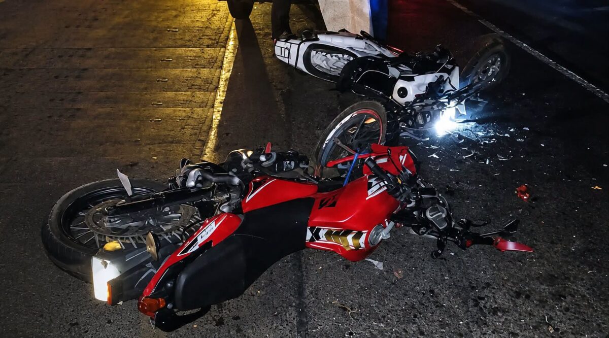 Fallece bebé tras choque de motocicletas en carretera a Xiloá