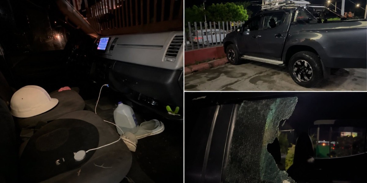 Motorizados saquean varios vehículos en el Parqueo de Plaza Familiar en Managua