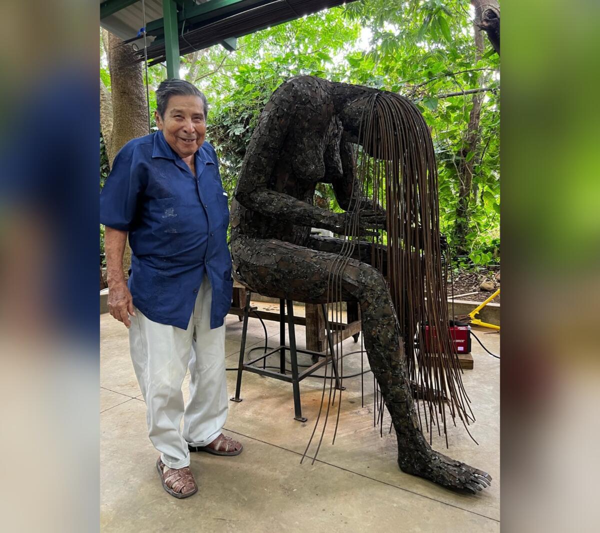 Revista cultura destaca trayectoria del escultor nicaragüense Noel Flores
