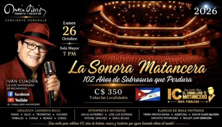 Concierto especial conmemorará los 102 años de historia de la Sonora Matancera