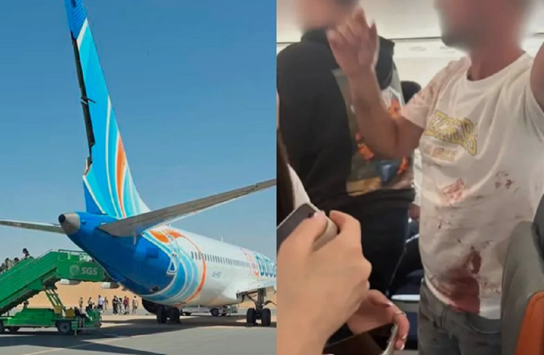 Avión de Flydubai con destino a Israel aterriza de emergencia tras pelea en la cabina
