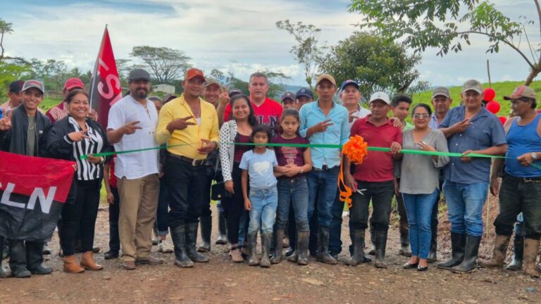 Familias de Santa Rosa mejoran acceso tras obra vial en Nueva Guinea