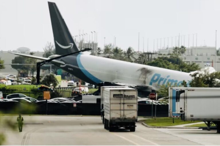 Accidente de avión de Amazon en Miami deja cinco muertos y cinco heridos
