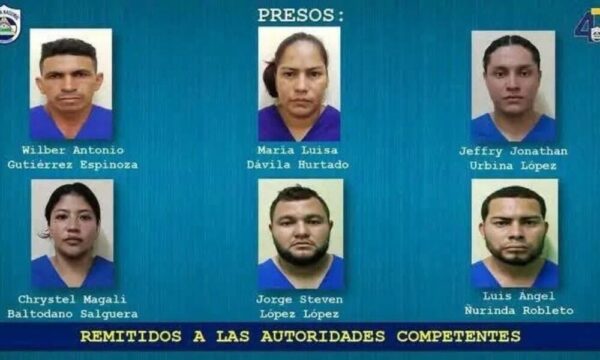 Nindirí: programan juicio a 6 capturados con 137 kilos de cocaína
