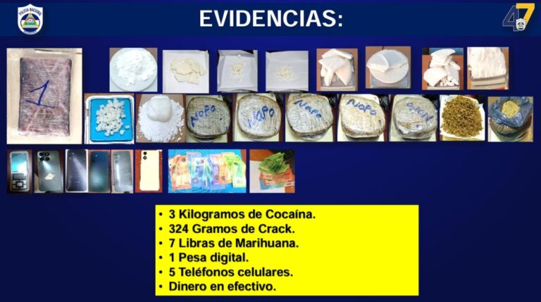 93 delincuentes presos por delitos en Managua y otros departamentos