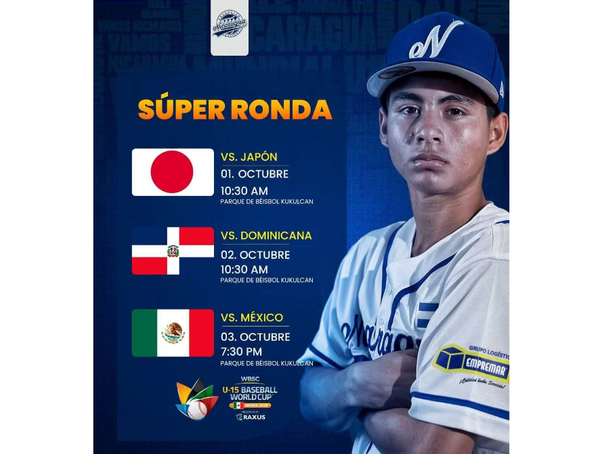Nicaragua arranca la súper ronda Mundial U15 ante Japón