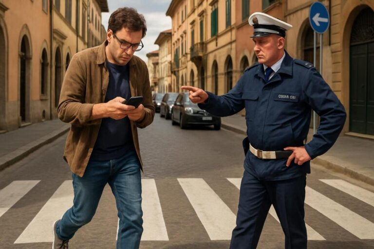 Multarán hasta con 75 euros a peatones distraídos con el celular en Italia