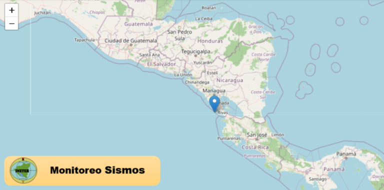 Temblor de 4.4 despierta a Managua, Rivas y el norte de Costa Rica