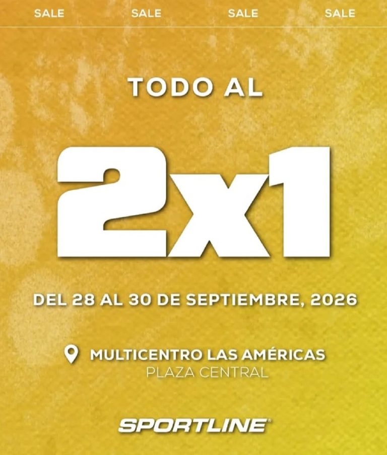 Sportline activa fabulosa promoción 2×1 en Multicentro Las Américas