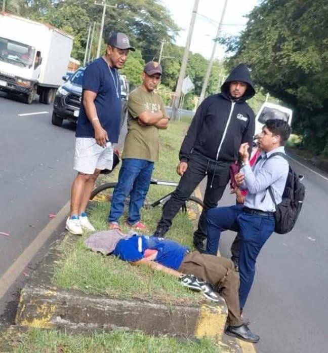 Motociclista fallece al perder el control y derrapar en Nindirí, Masaya